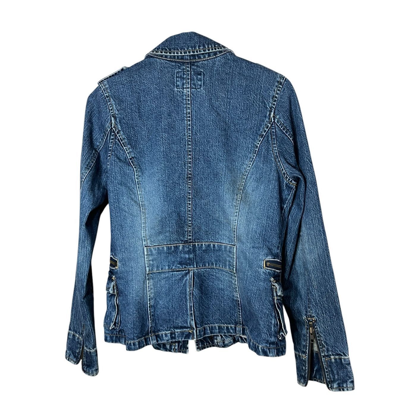 Old Navy Vintage Old Navy Women's Y2K 100% Cotton Denim Jean Jacket S Size S / US 4 / IT 40 - 10 Thumbnail