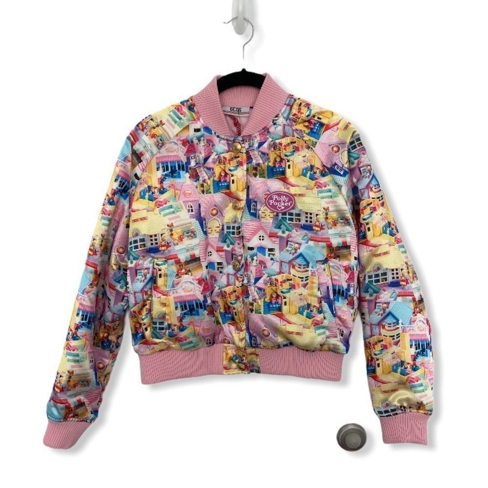 Image of Gcds Polly Pocket Bomber Jacket in Pink, Women's (Size Small)