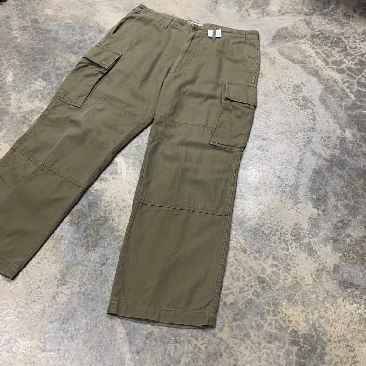 Japanese Brand × Vintage Vtg Blueway Clothing Uniform cargo double knee pants Size US 33 - 3 Thumbnail