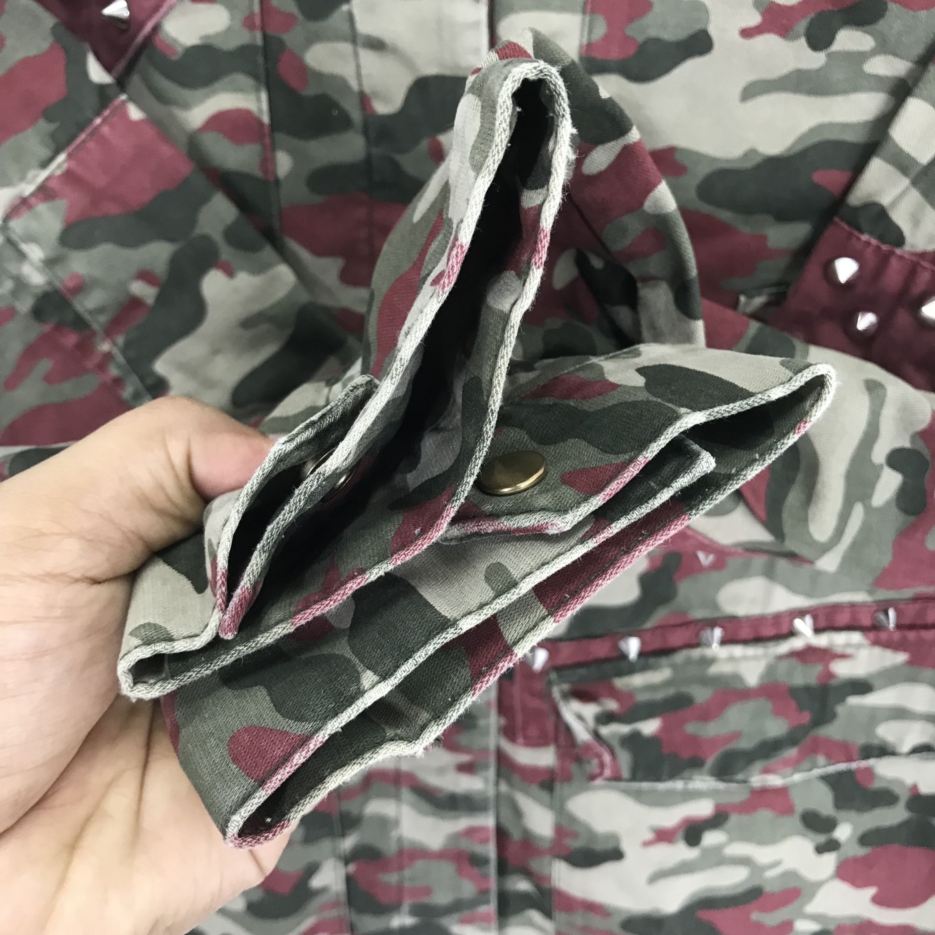 Vintage Vintage Zara Stud Punk Military Camouflage Outfits Jacket Size US M / EU 48-50 / 2 - 7 Thumbnail