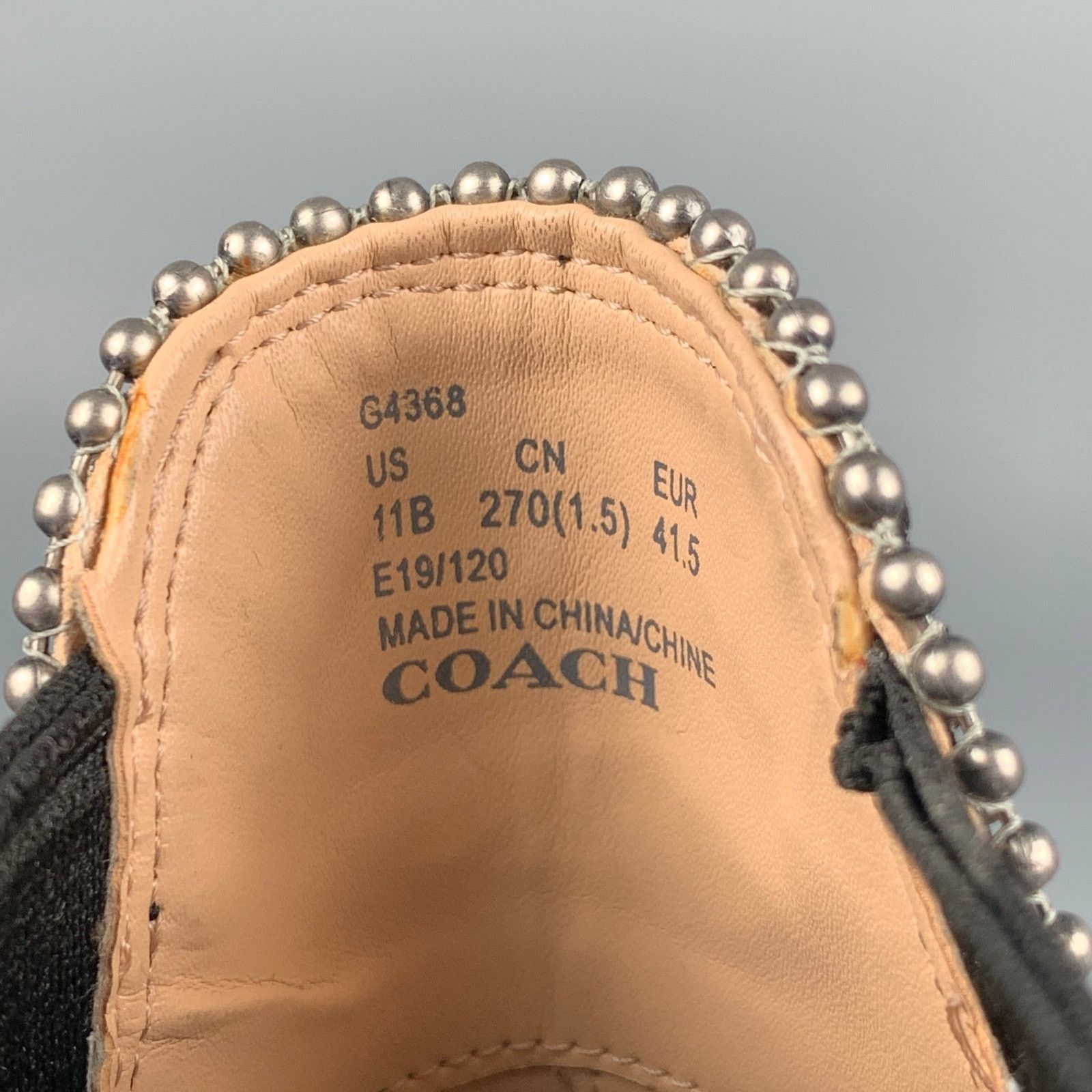 Coach COACH 11 Black & White Embossed Faux Snake Leather Boots Size US 11 / IT 41 - 6 Thumbnail