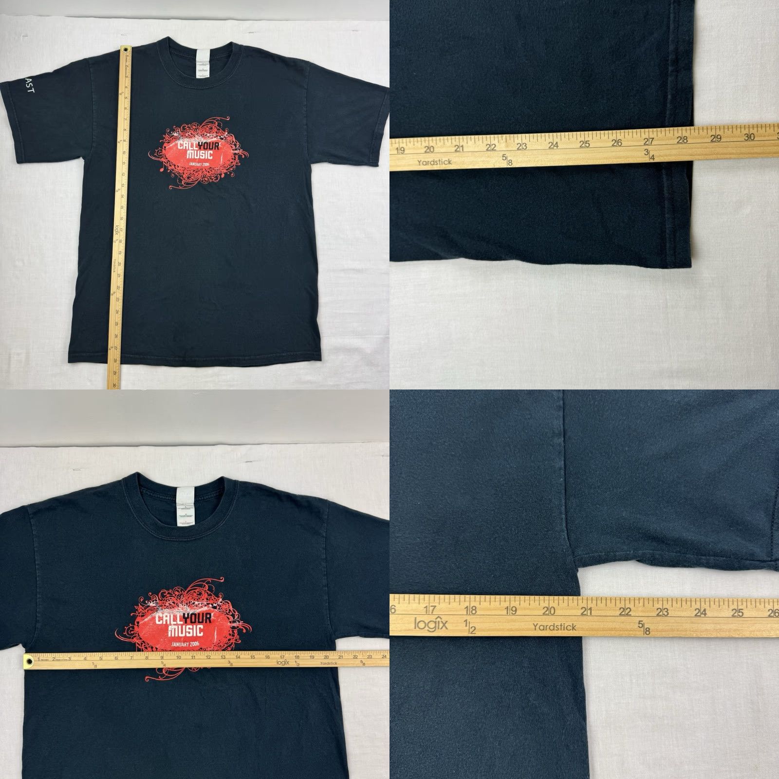 Gildan Vintage Gildan Music Promo T-Shirt Adult Large Black Y2K 2006 Tech Men Size US L / EU 52-54 / 3 - 8 Thumbnail