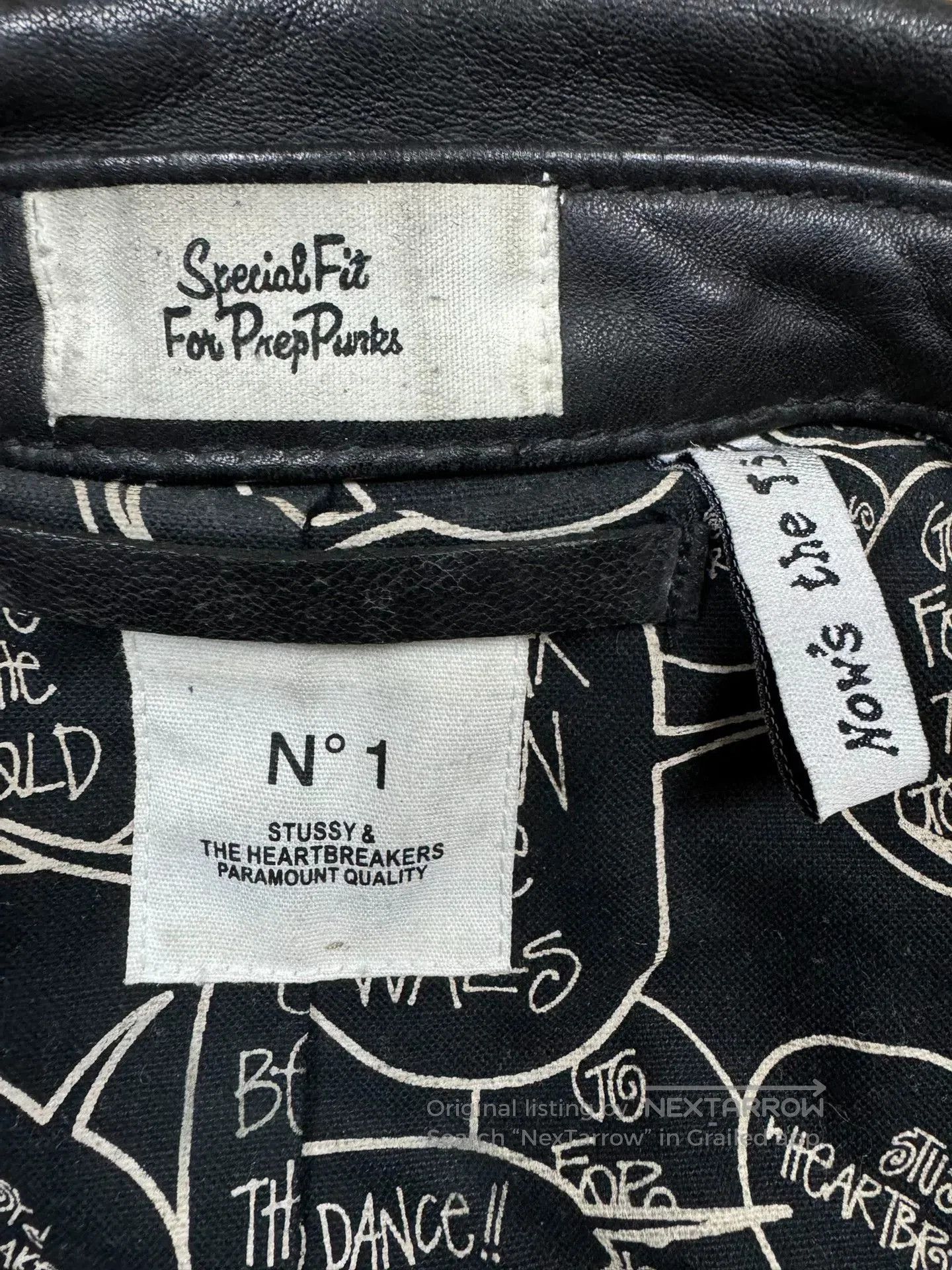 Stussy Stussy Leather Flight Jacket for Men. Size US S / EU 44-46 / 1 - 4 Thumbnail