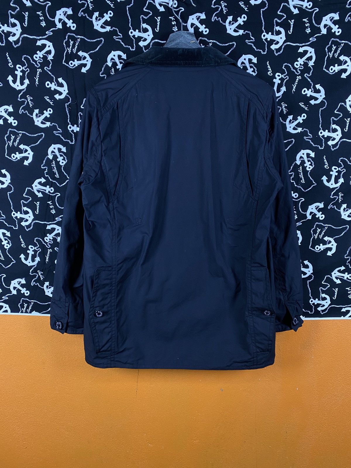 Mackintosh Mackintosh London Navy Cotton Jacket – Classic Outerwear Size US L / EU 52-54 / 3 - 10 Thumbnail