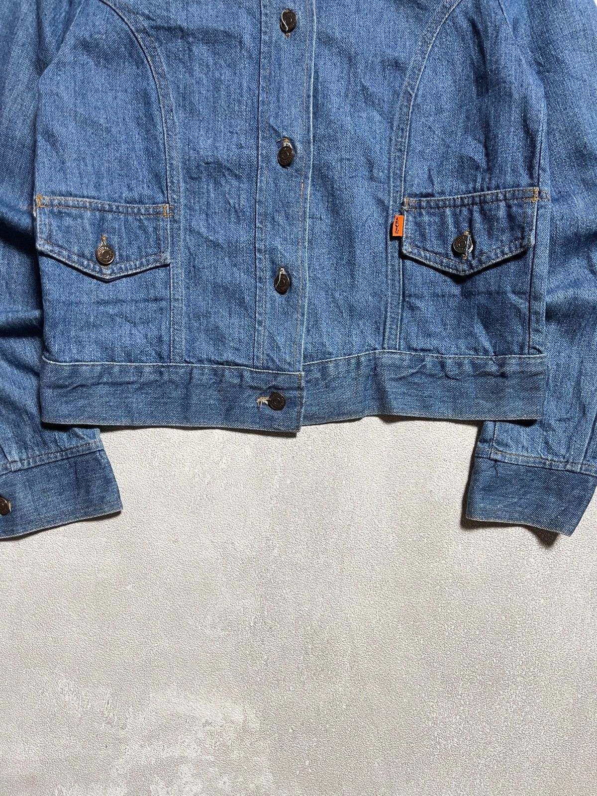 Levi's 1970’s LEVI’S LADY BIG E RANCHWEAR WESTERN DENIM JACKET Size XS / US 0-2 / IT 36-38 - 8 Thumbnail