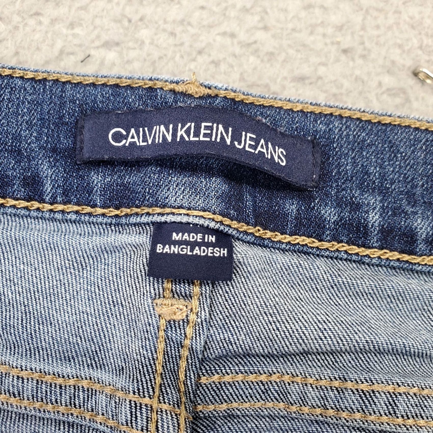 Calvin Klein Calvin Klein Jeans Womens Blue Denim 5 Pocket Super Stretch Grunge Straight Size 32" / US 10 / IT 46 - 5 Thumbnail