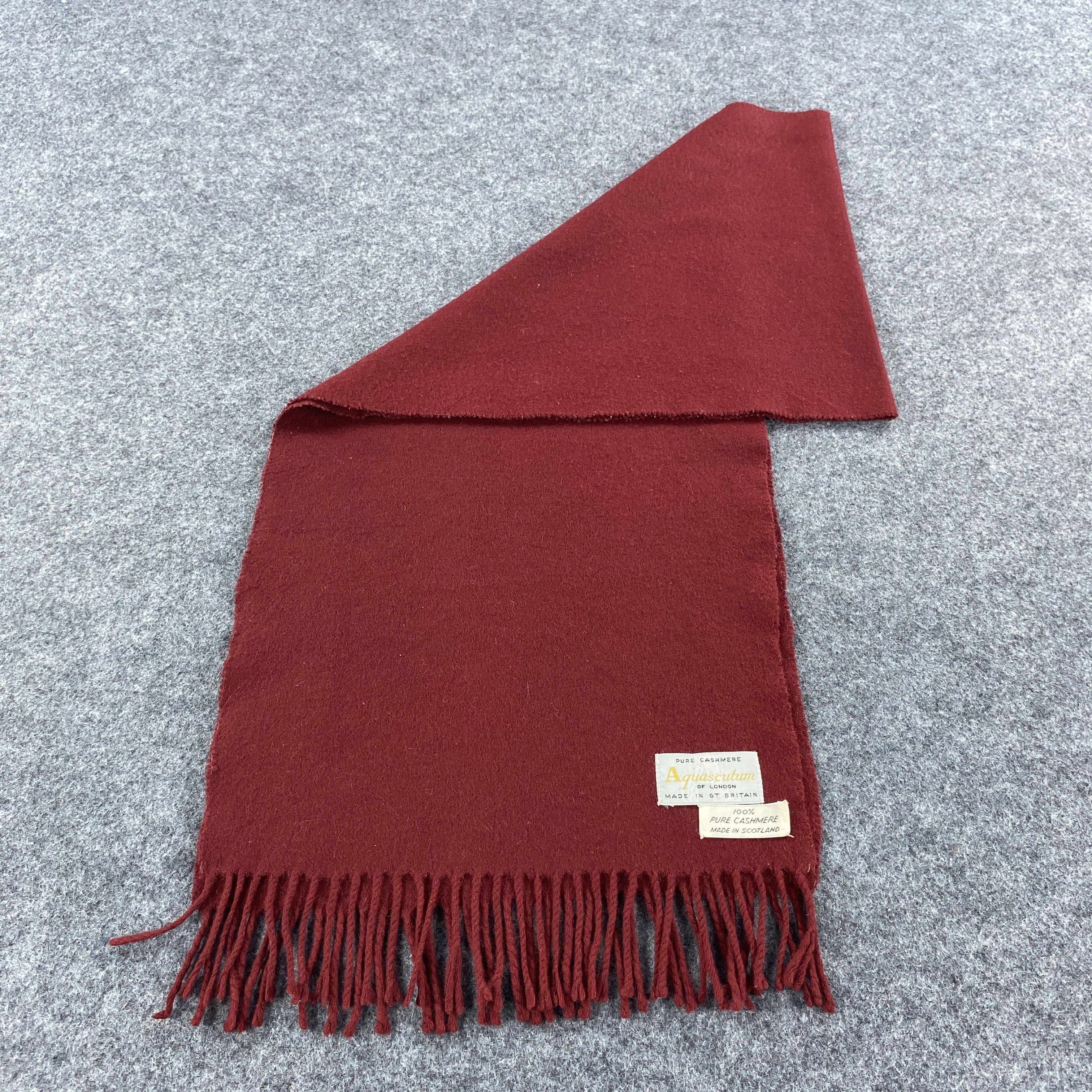 Aquascutum × Vintage Aquascutum Scarf # Muffler # Neckwear # D493 Size ONE SIZE - 5 Thumbnail