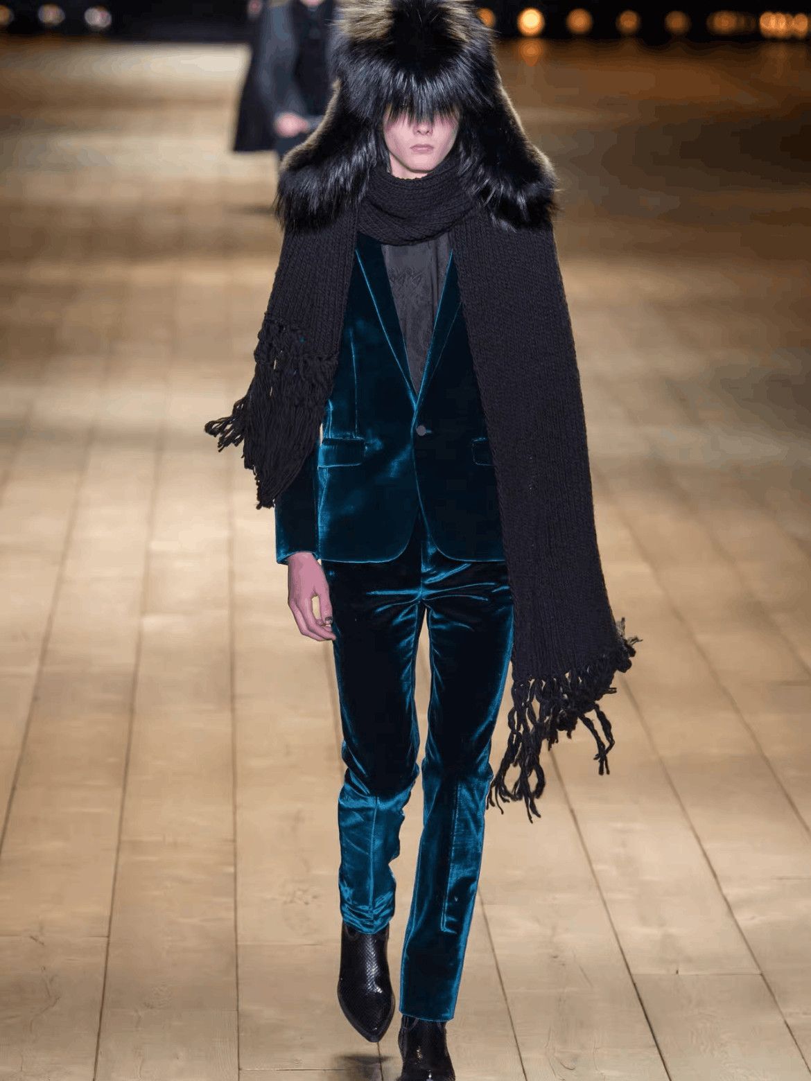 Saint Laurent Paris Saint Laurent Paris Sz 40 Saint Laurent Paris 18AW Runway Size US L / EU 52-54 / 3 - 7 Thumbnail