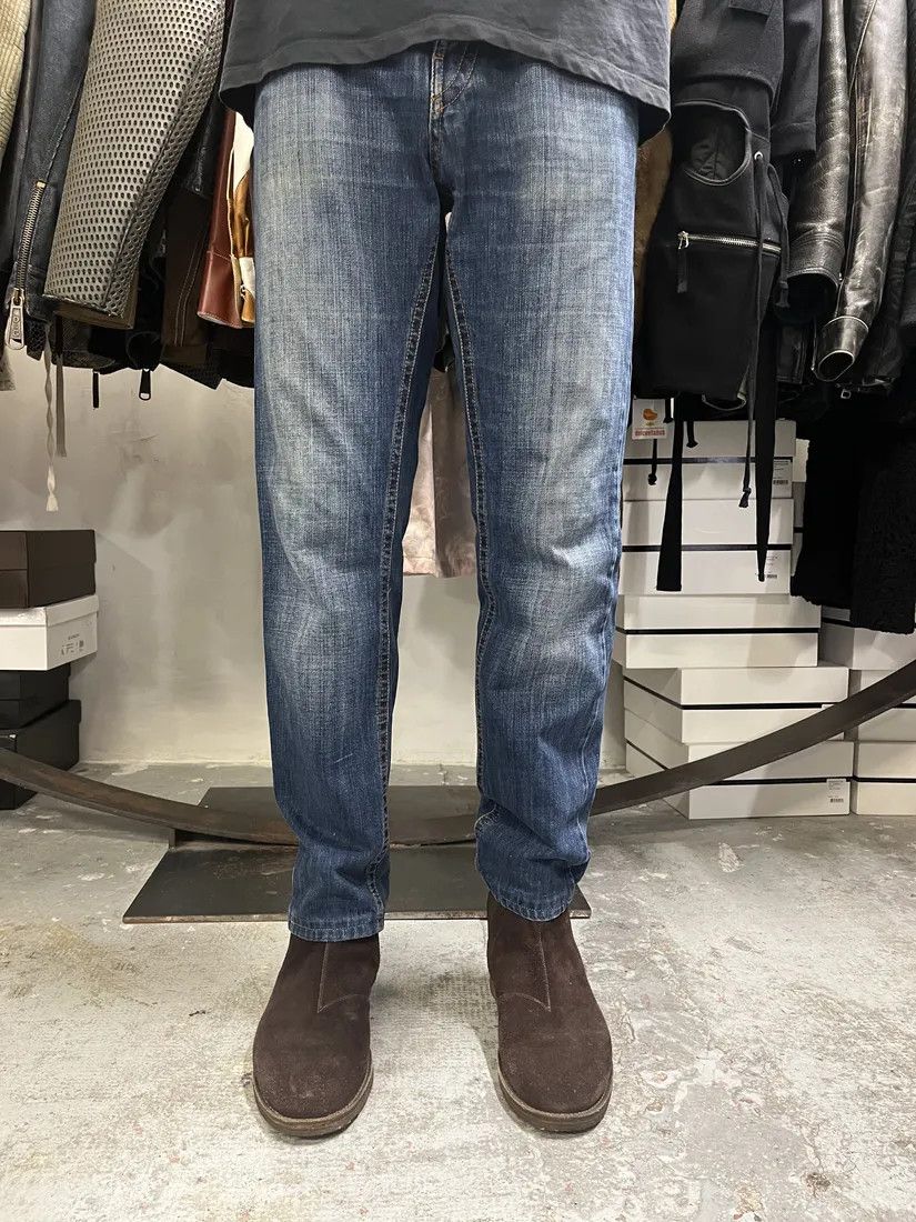 Designer × Jean Paul Gaultier × Vintage 2000s Jean Paul Gaultier Blue Brut Denim Jeans Size US 30 / EU 46 - 2 Thumbnail