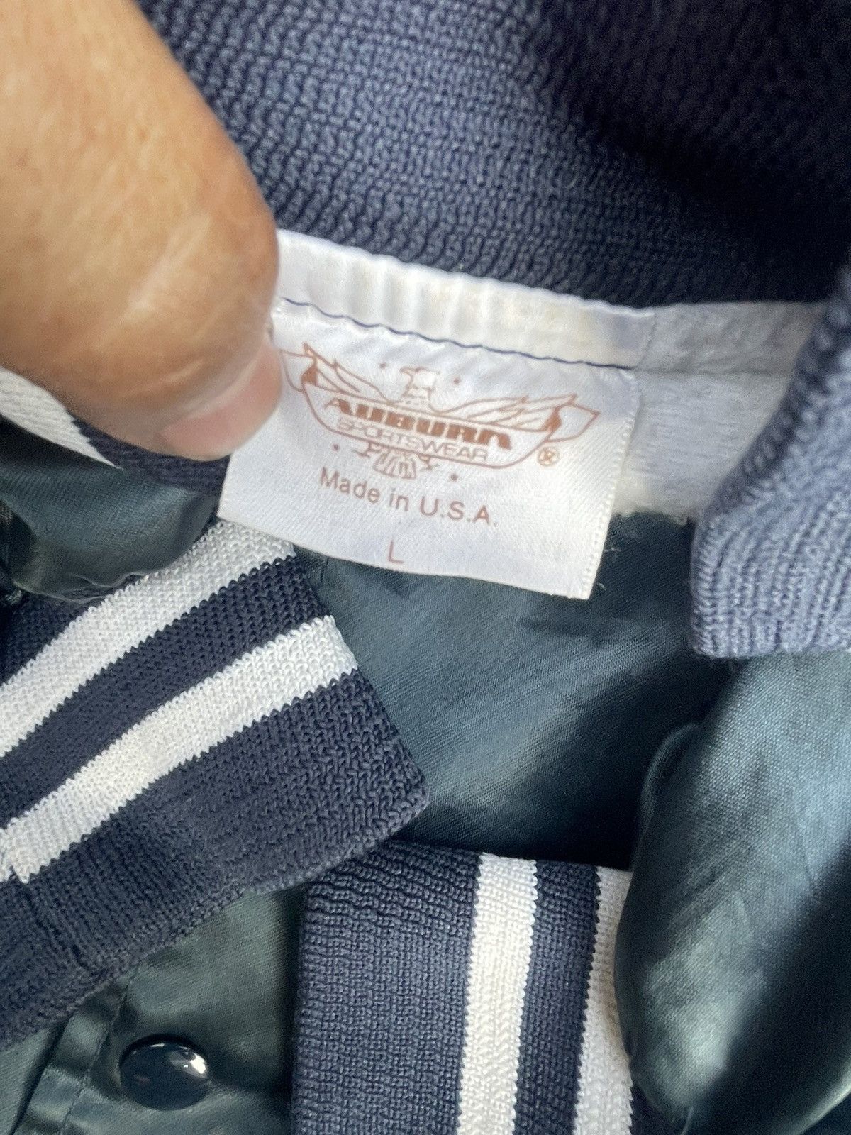 Auburn Sportswear Vintage 80’s Us Navy Sateen Jacket Size US L / EU 52-54 / 3 - 6 Thumbnail