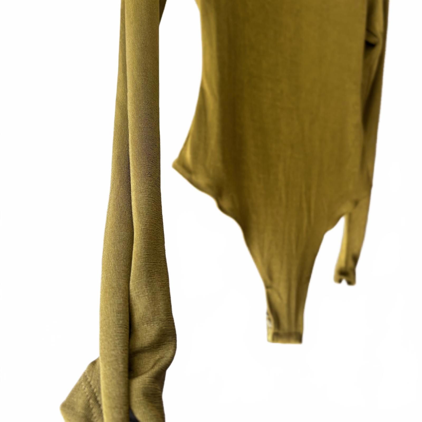 Free People Free People Mustard Yellow Off-Shoulder Long Sleeve Bodysuit Size S / US 4 / IT 40 - 6 Thumbnail