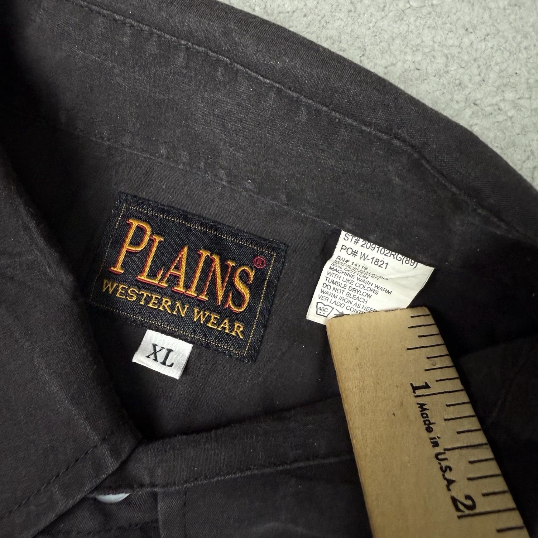 Vintage VINTAGE Ely Plains Shirt Mens XL Black Pearl Snap Cowboy Rockabilly Size US XL / EU 56 / 4 - 5 Thumbnail