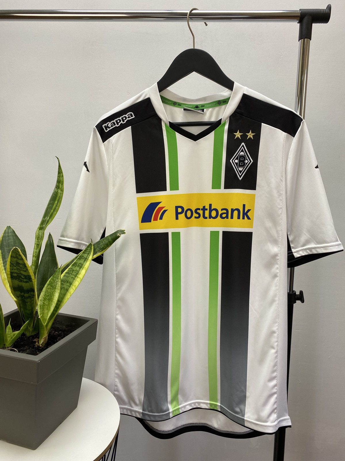 Kappa Borussia Mönchengladbach 2014 Soccer Jersey Home Size US L / EU 52-54 / 3 - 1 Thumbnail