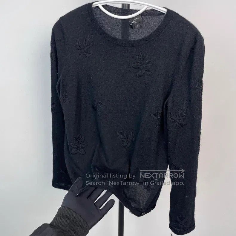 Chanel Chanel Black long-sleeved T-shirt Size XXS / US 00 / IT 34 - 3 Thumbnail