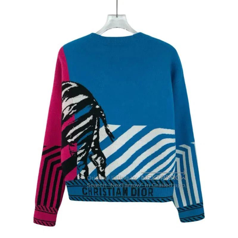 Dior Dior Color Block Cashmere Sweater for Women . Size XS / US 0-2 / IT 36-38 - 2 Thumbnail