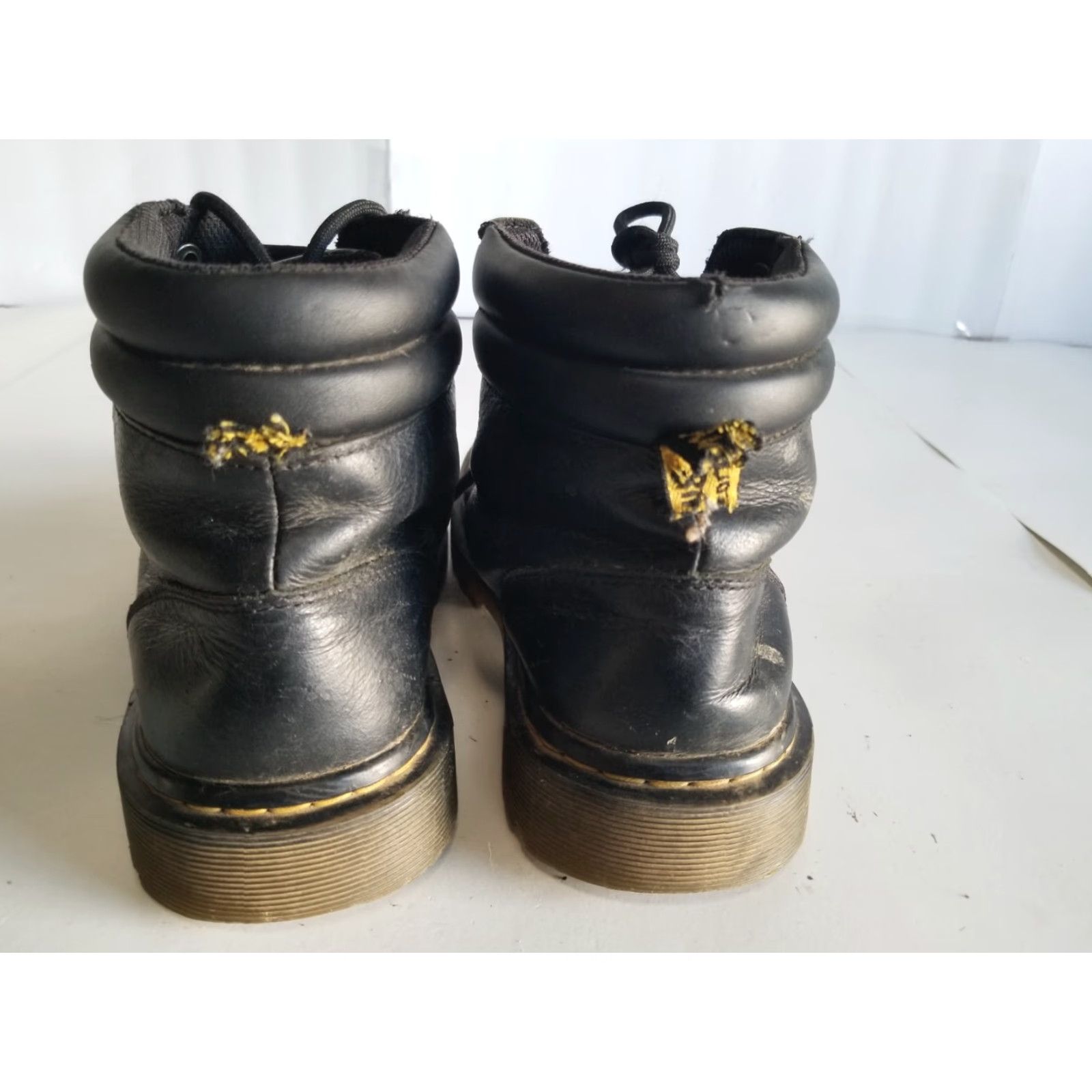 Dr. Martens Dr. Martens Faora Womens Boot Chukka Round Toe Leather Lace Up Ankle Black 90s Flats Platform 1 in Rubber Sole Leather Lining Size 7 UK 5 EU 38 Womens Size US 7 / IT 37 - 3 Thumbnail