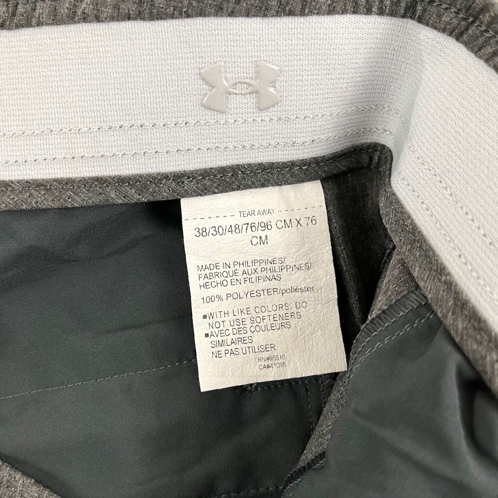 Under Armour UNDER ARMOUR Pants Mens 38x30 Gray Straight Golf Vented Performance Sport Chino Breathable Pockets Lightweight Stretch Belt Loops Regular 30 Inseam Size US 38 / EU 54 - 6 Thumbnail