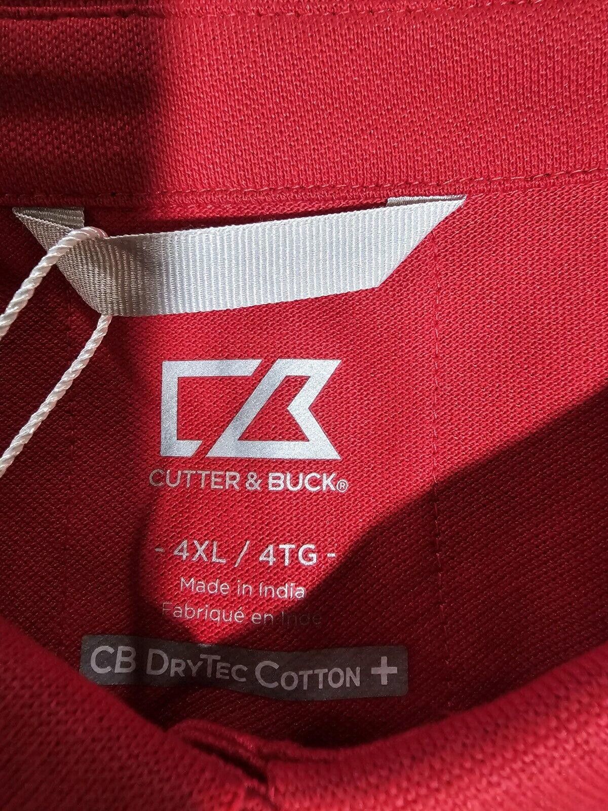 Cutter & Buck Cutter & Buck CB Drytec Cotton+ moist wicking Polo 4xl NWT Size US XXL / EU 58 / 5 - 3 Thumbnail