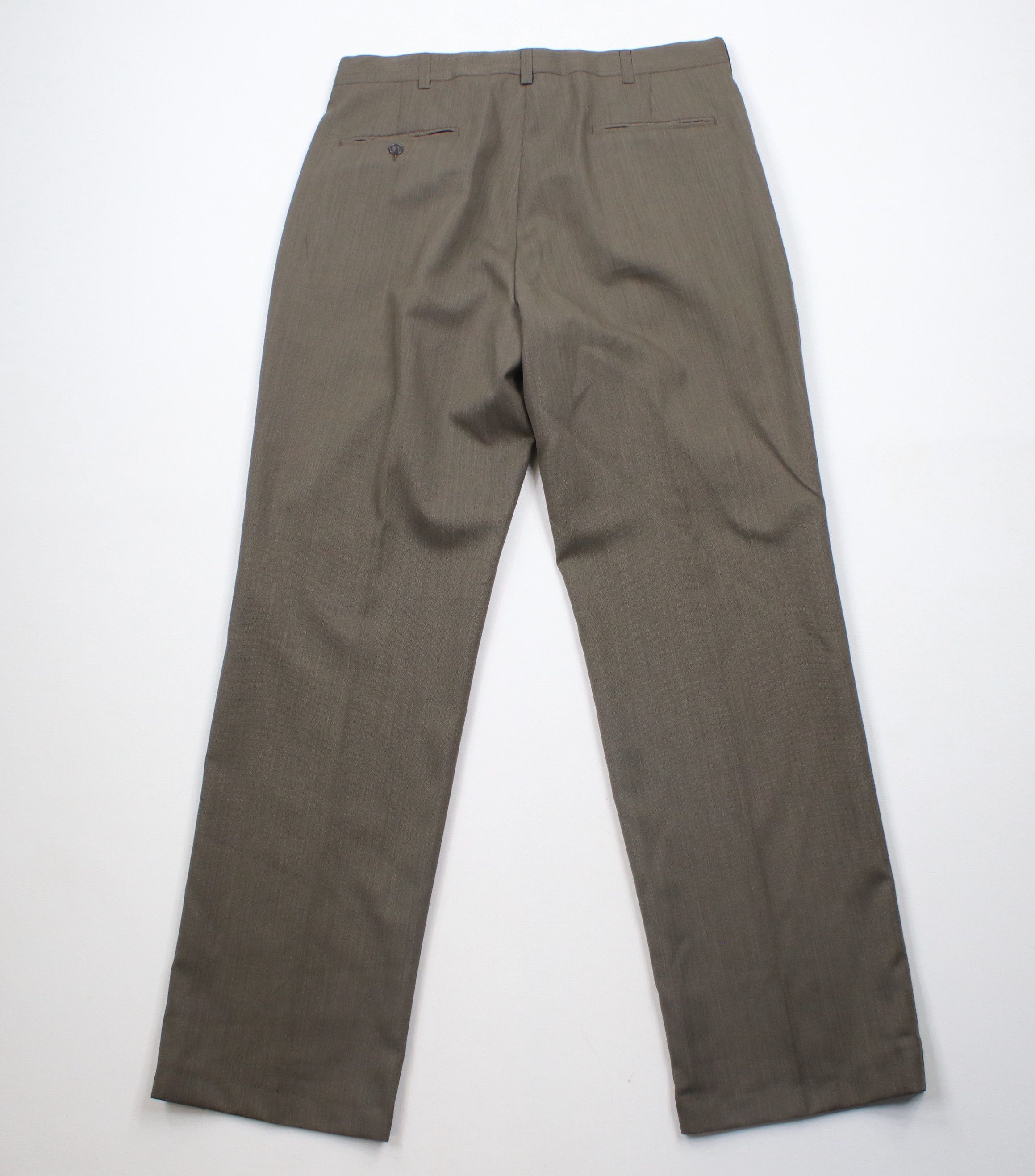 Vintage Vintage 90s Streetwear Wool Blend Wide Leg Chino Pants Brown Size US 34 / EU 50 - 10 Thumbnail