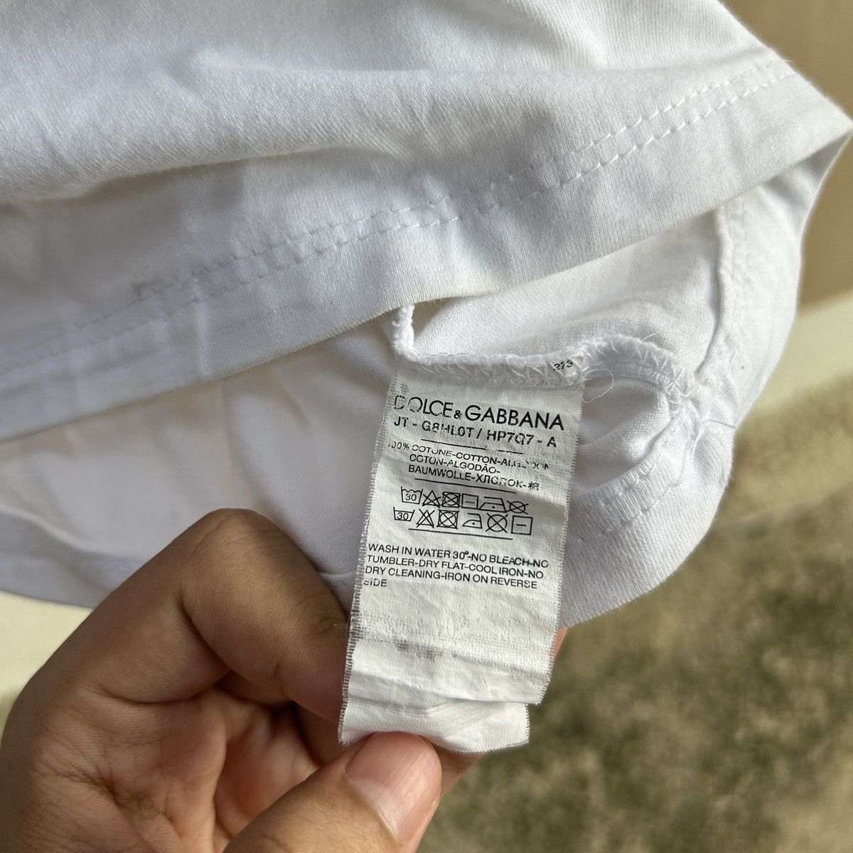 Japanese Brand DOLCE & GABBANA I AM NEW MODEL DOLCE & GABBANA Tshirt White Size US S / EU 44-46 / 1 - 10 Thumbnail