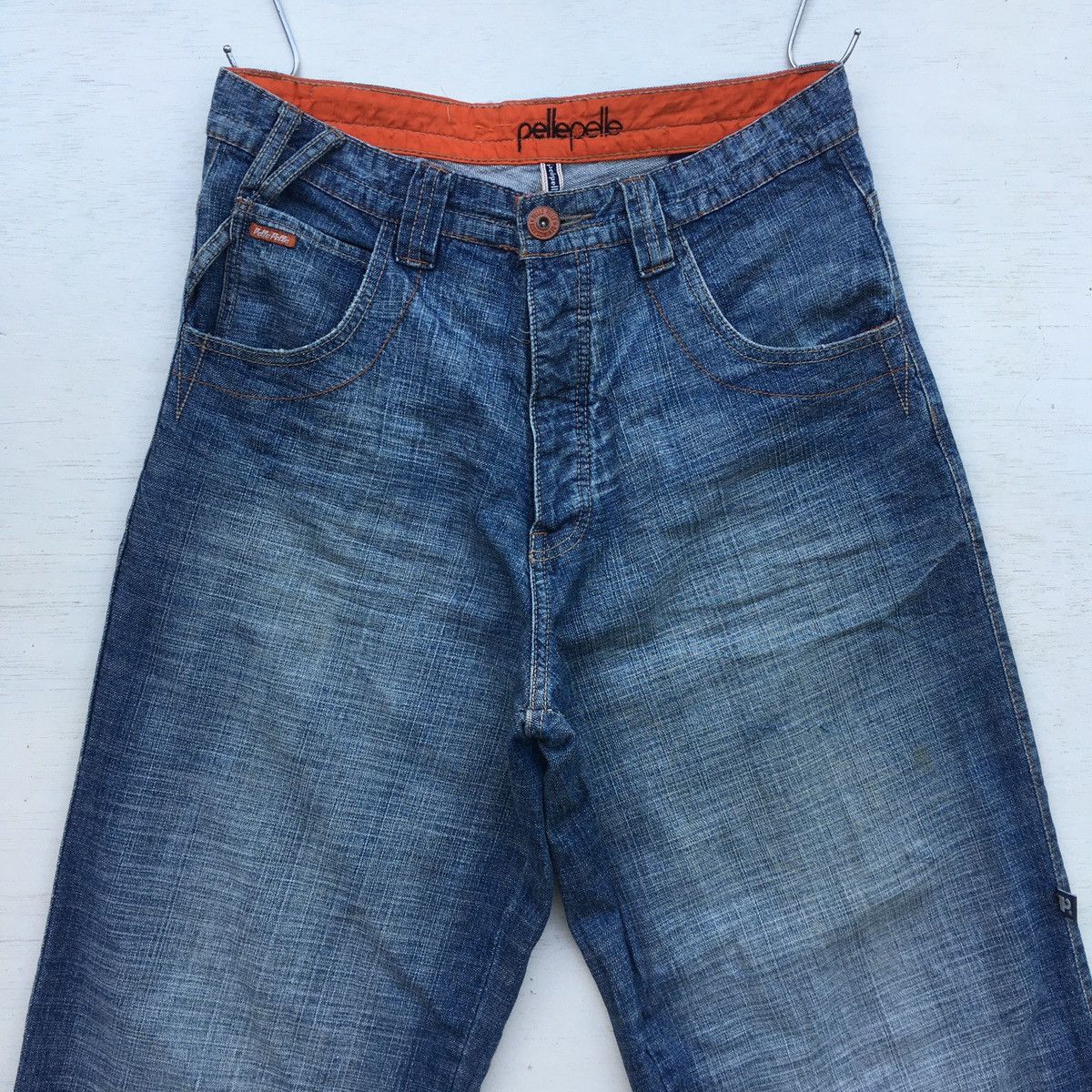 Marc Buchanan Crazy Y2K Vintage Pelle Pelle Jeans Baggy String Leg Size US 32 / EU 48 - 3 Thumbnail