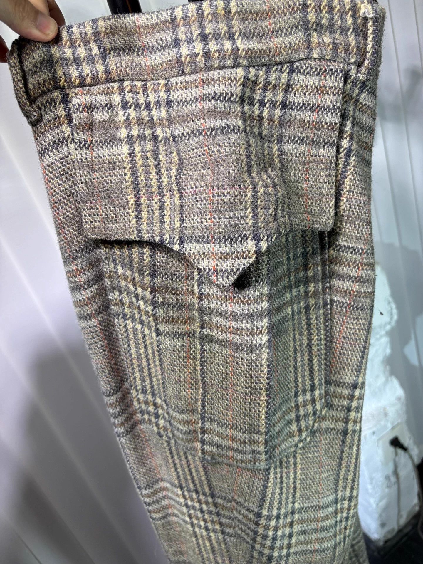 Undercover Undercover 1996AW Wire Wool Check Lined Pants Size US 32 / EU 48 - 4 Thumbnail