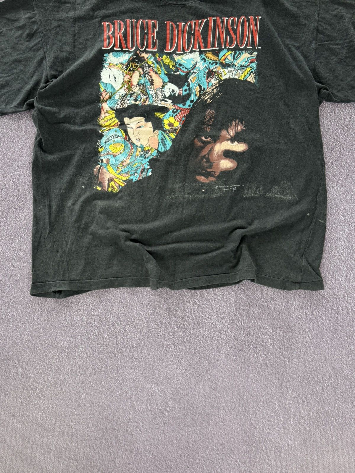 Band Tees Vintage Bruce Dickinson 1990s Crazy t-shirt Size US L / EU 52-54 / 3 - 3 Thumbnail