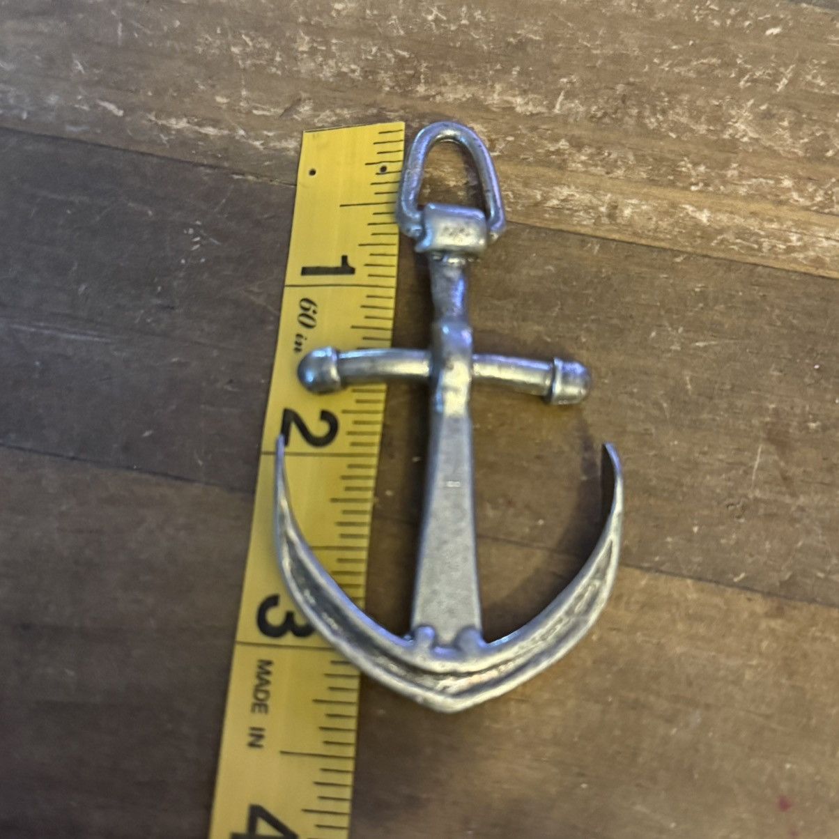 Vintage Vintage oversized pewter anchor brooch Size ONE SIZE - 2 Thumbnail