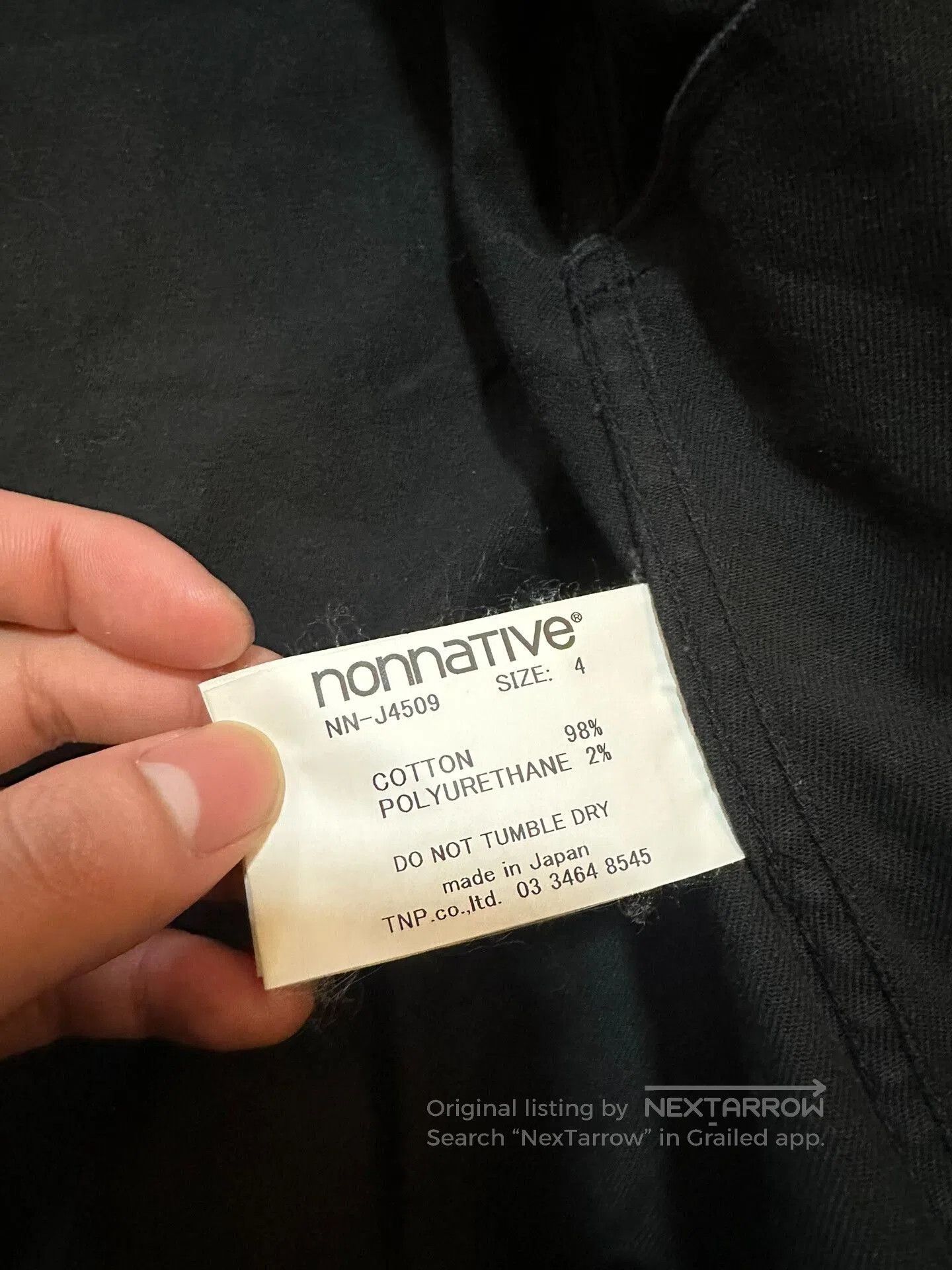 Nonnative nonnative black jacket oversized available size 4. Size US L / EU 52-54 / 3 - 3 Thumbnail