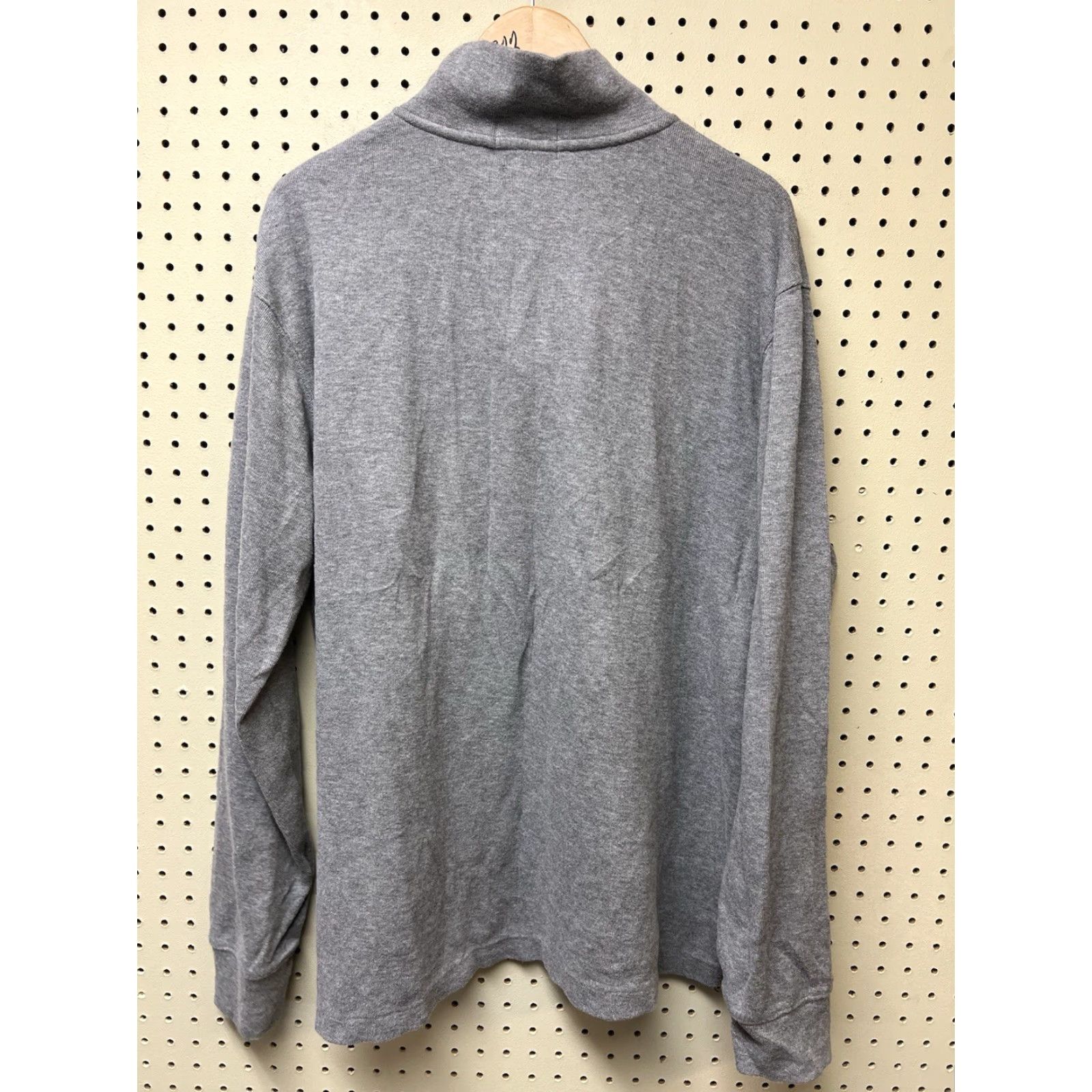Ralph Lauren Polo Ralph Lauren Men’s Gray Cotton Pullover 1/4 Zip Sweater XL Estate Rib Size US XL / EU 56 / 4 - 2 Thumbnail