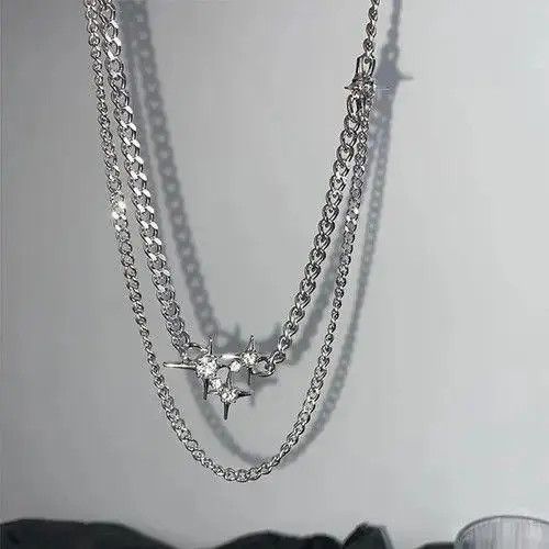 Jewelry Sparkling Starts y2k Necklace Size ONE SIZE - 7 Thumbnail