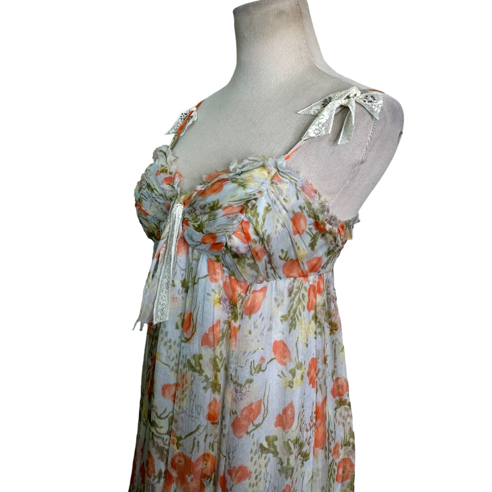 Rebecca Taylor Rebecca Taylor floral 100% silk sleeveless dress Sz 4 Size S / US 4 / IT 40 - 10 Thumbnail