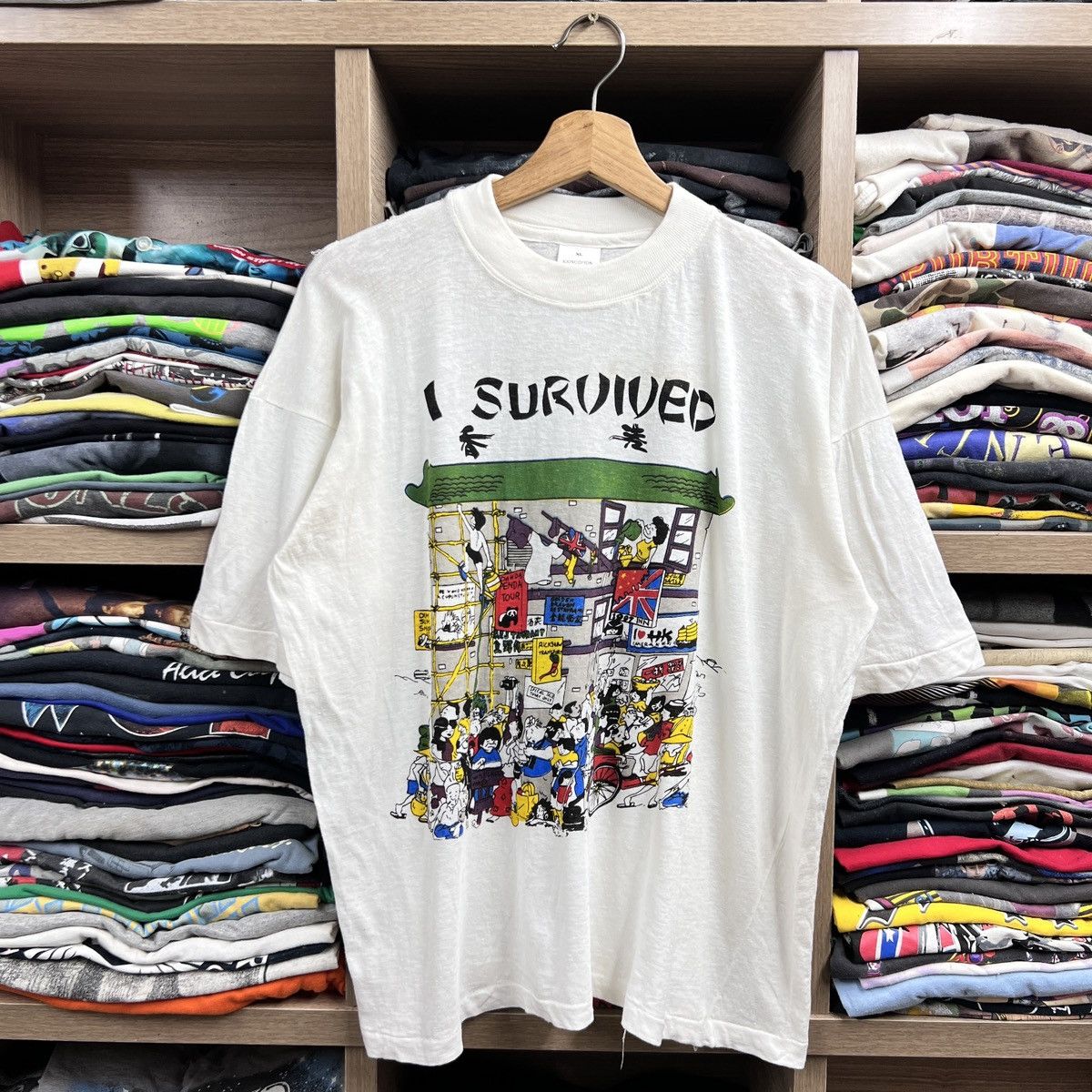 Vintage VTG I SURVIVED FOLKS LIFE TEE Size US XL / EU 56 / 4 - 1 Thumbnail