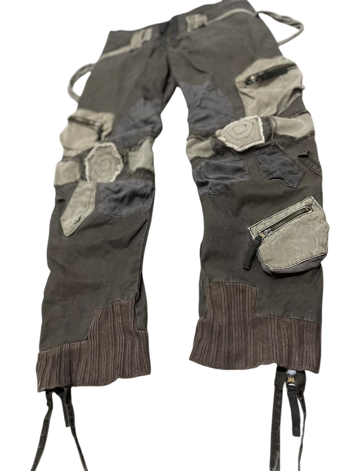 Marithe + Francois Girbaud 2000s Marithe+Francois Girbaud Bondage Cargo Pants Size US 32 / EU 48 - 13 Thumbnail