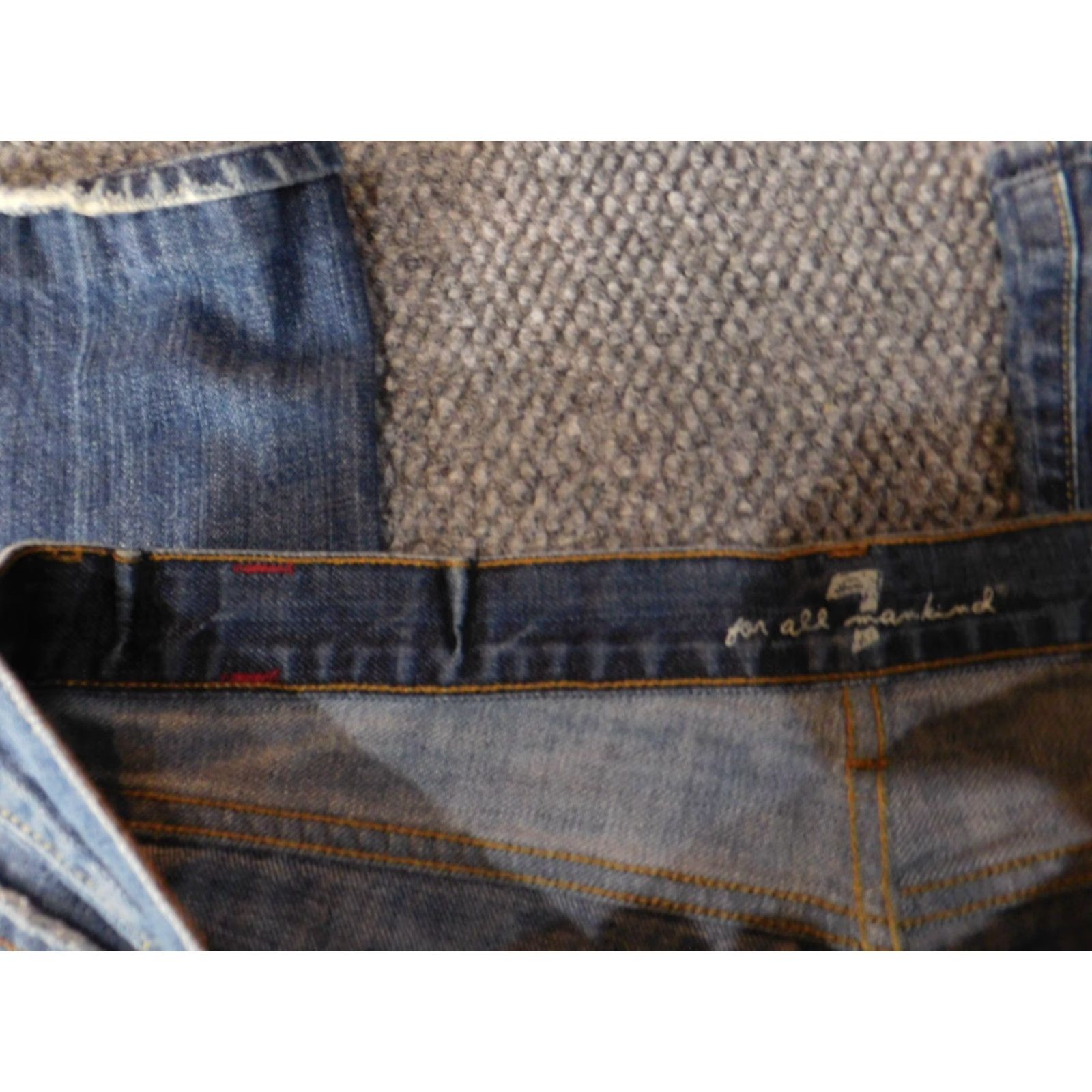 7 For All Mankind 7 For All Mankind Jeans Mens 33x28 Blue Denim Straight Regular Vintage? No (Note: Vintage: No) Size US 33 - 4 Thumbnail