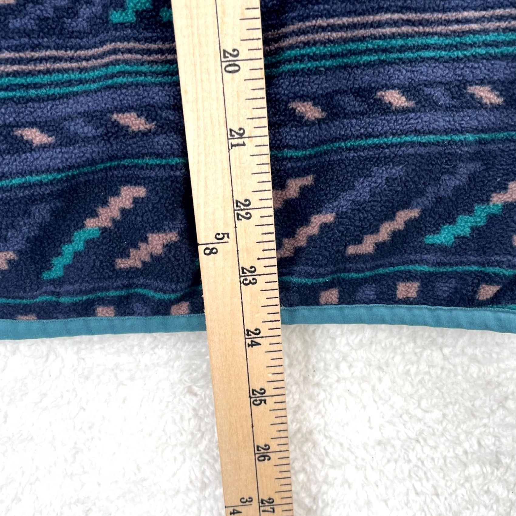 Patagonia VINTAGE Patagonia Fleece Womens XS Blue Aztec Geometric Snap T Sweater Size XS / US 0-2 / IT 36-38 - 6 Thumbnail
