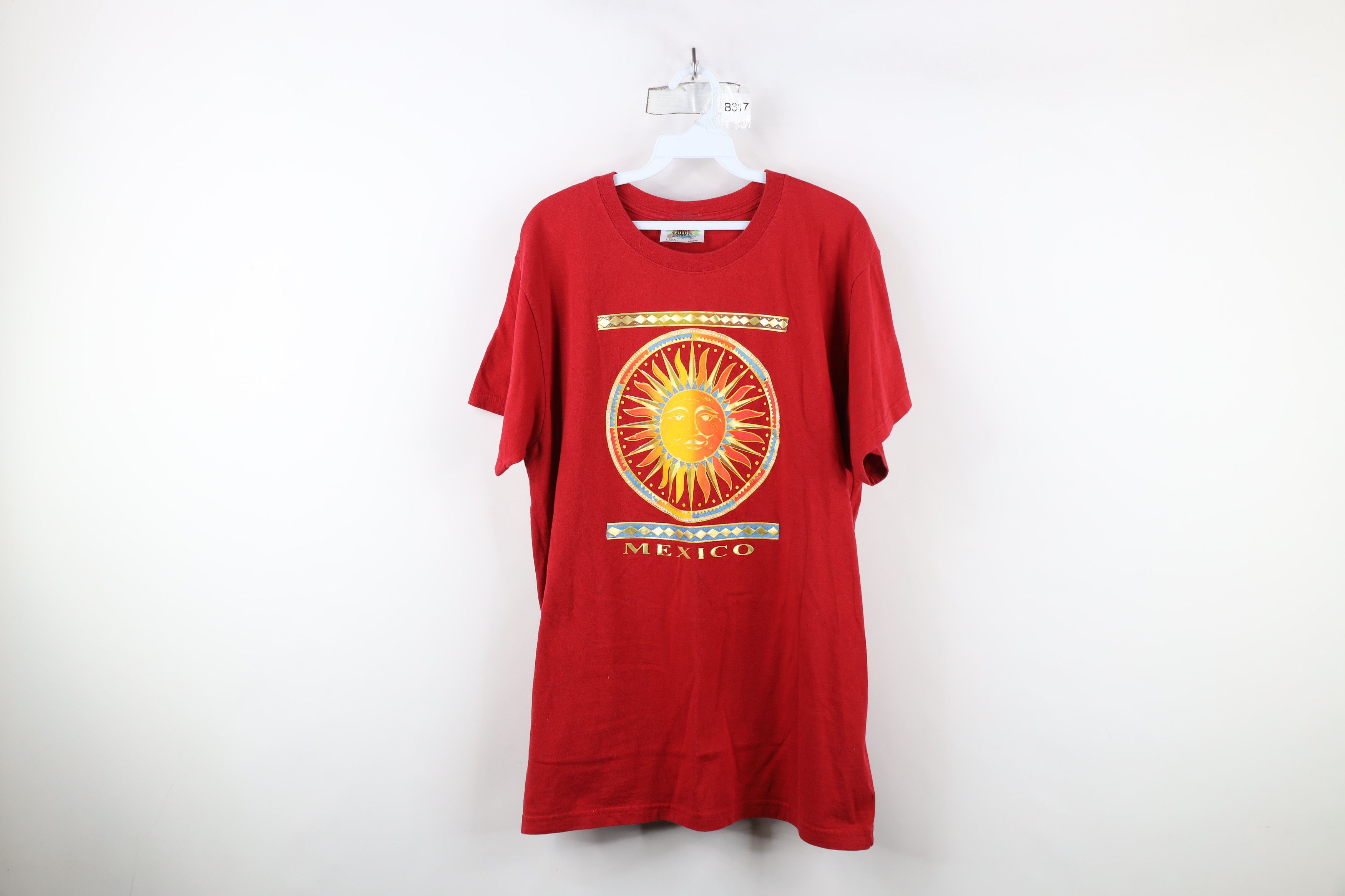 Vintage Vintage 90s Streetwear Celestial Sun Short Sleeve T-Shirt Size US M / EU 48-50 / 2 - 1 Thumbnail