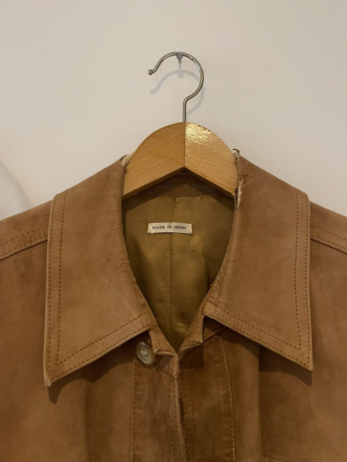 Vintage 70s camel suede casadesport cropped work jacket Size US L / EU 52-54 / 3 - 2 Thumbnail