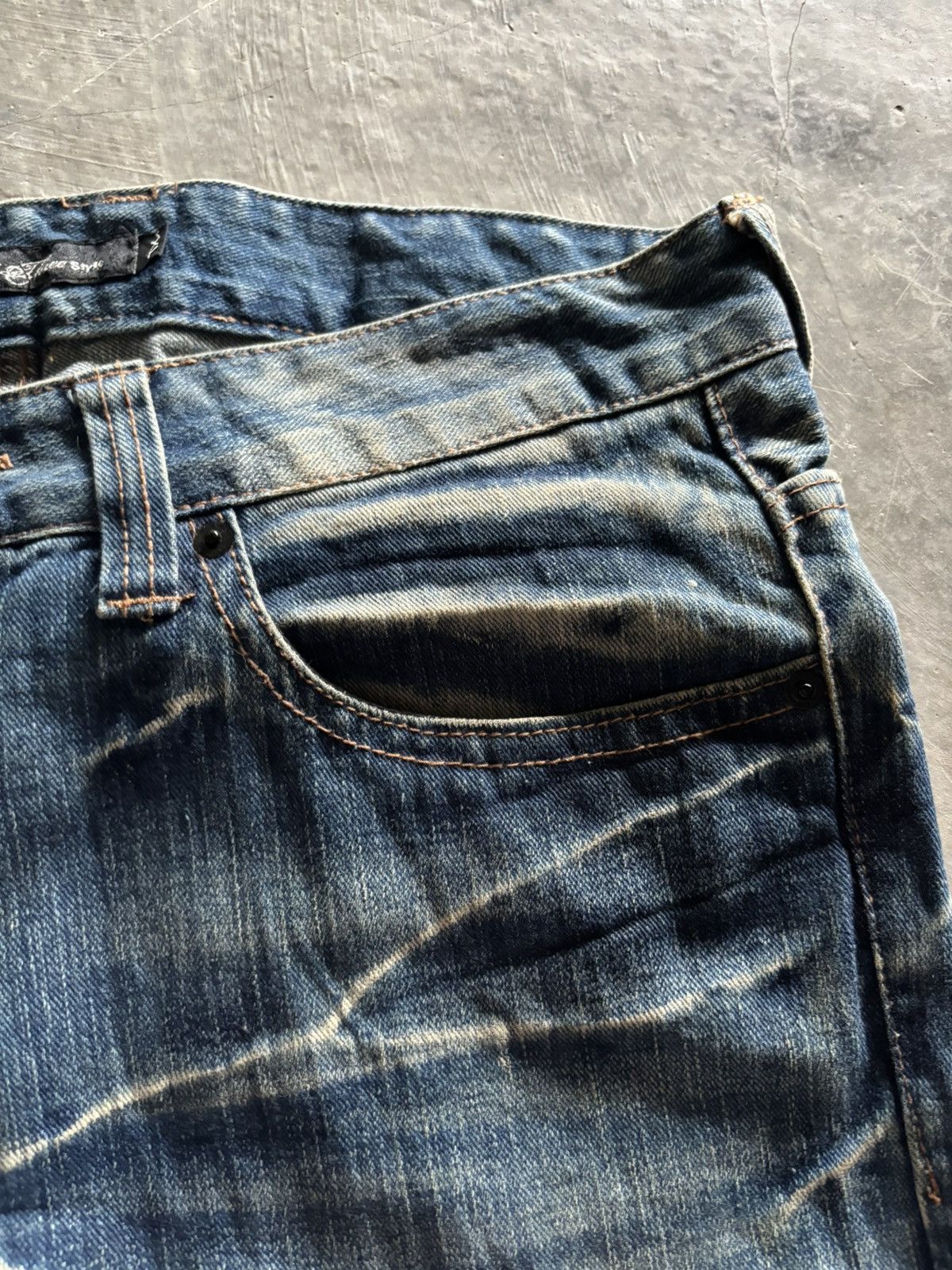 Hysteric Glamour × If Six Was Nine × Japanese Brand ROOT THREE STYLE JAPANESE DENIM rusty washed mud PUNK GRUNGE Size US 35 - 8 Thumbnail