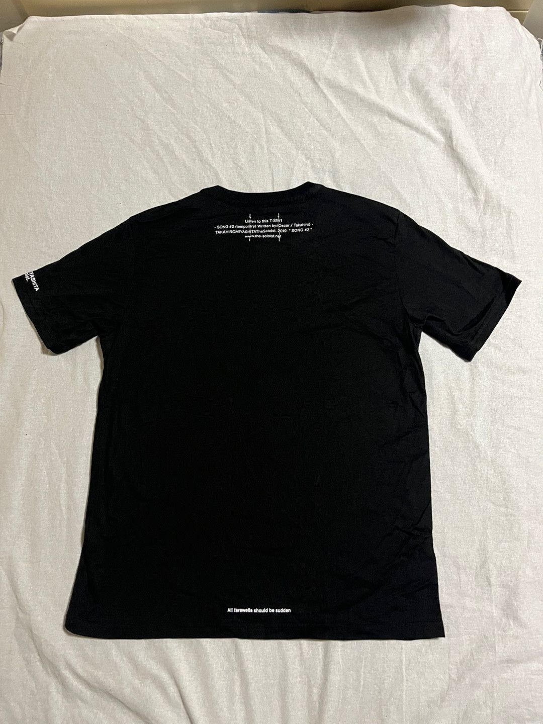Takahiromiyashita The Soloist. ss19 'SONG' short sleeve t shirt Size US S / EU 44-46 / 1 - 4 Thumbnail