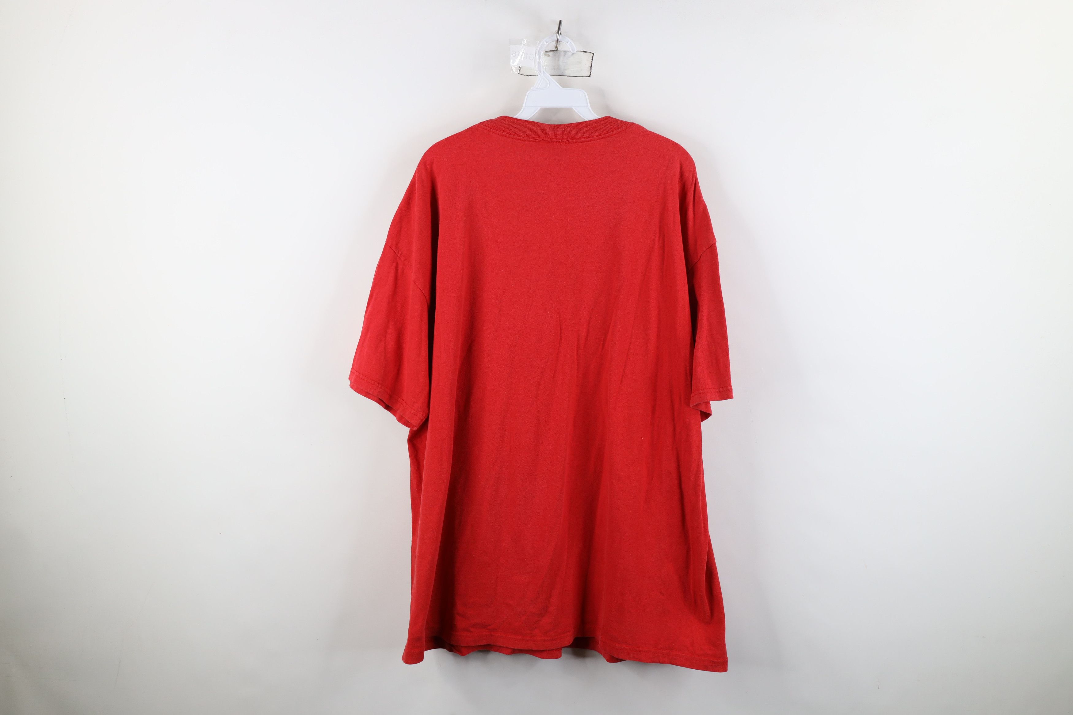 Vintage Vintage 90s Spell Out Detroit Red Wings Hockey T-Shirt Size US XXL / EU 58 / 5 - 12 Thumbnail