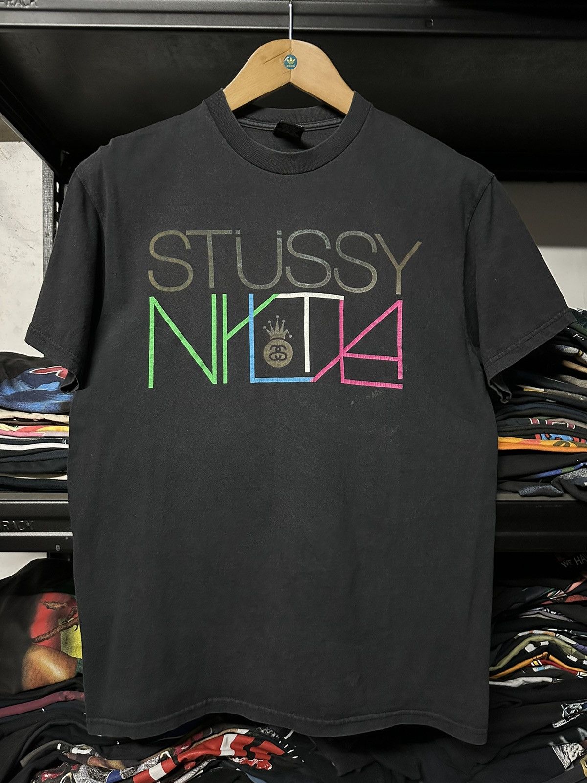 Vintage Stussy New York Streetwear Faded Tee