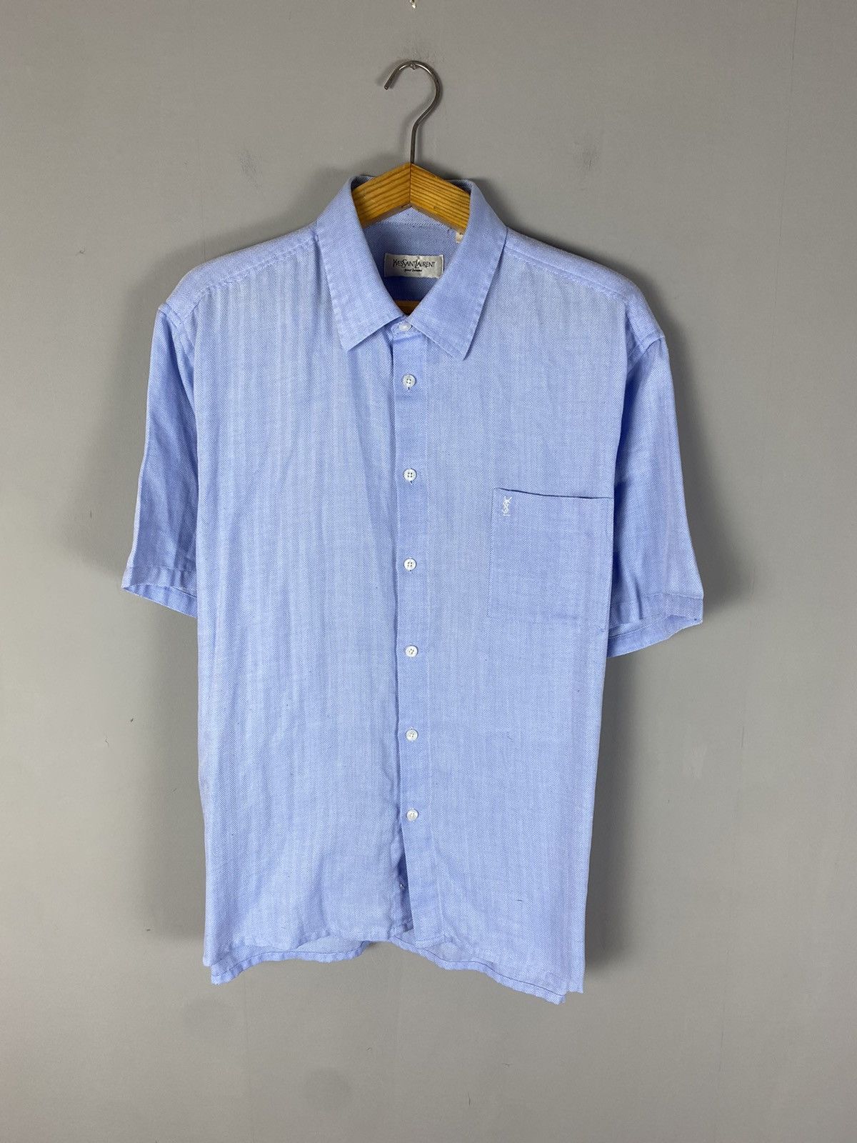 Yves Saint Laurent Vintage 90s Yves Saint Laurent shirt Size US XL / EU 56 / 4 - 1 Thumbnail