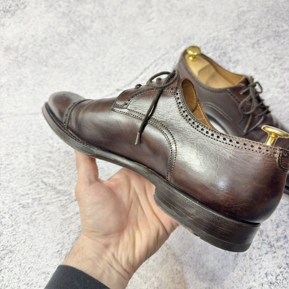 Antonio Maurizi × Handmade Antonio Maurizi Mens Derby Brogues Blake Rapid US9 UK8 EU42 Size US 9 / EU 42 - 6 Thumbnail