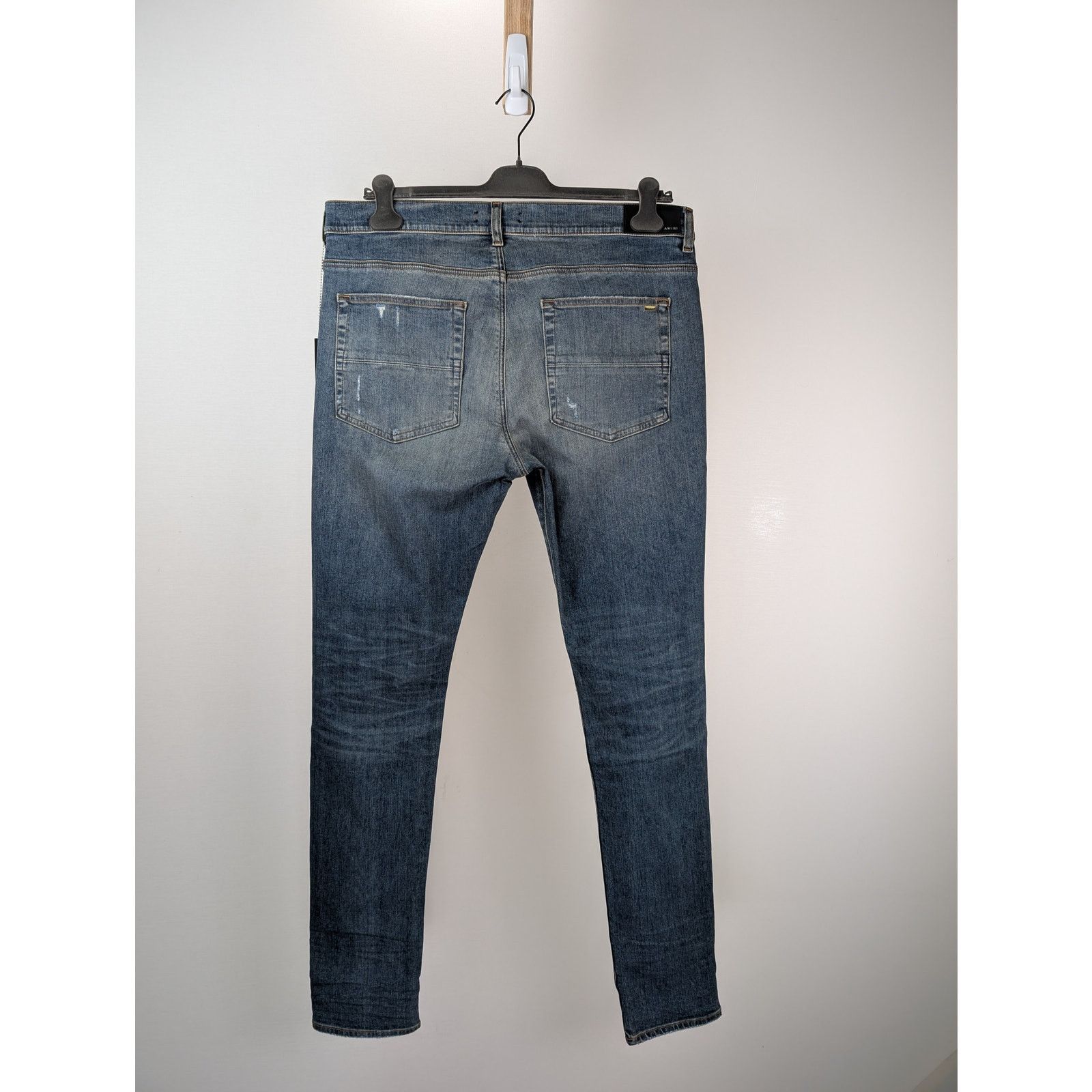 Amiri o1rshd1 Bandana Jacquard Jean in Crafted Indigo Blue Size US 29 - 12 Thumbnail