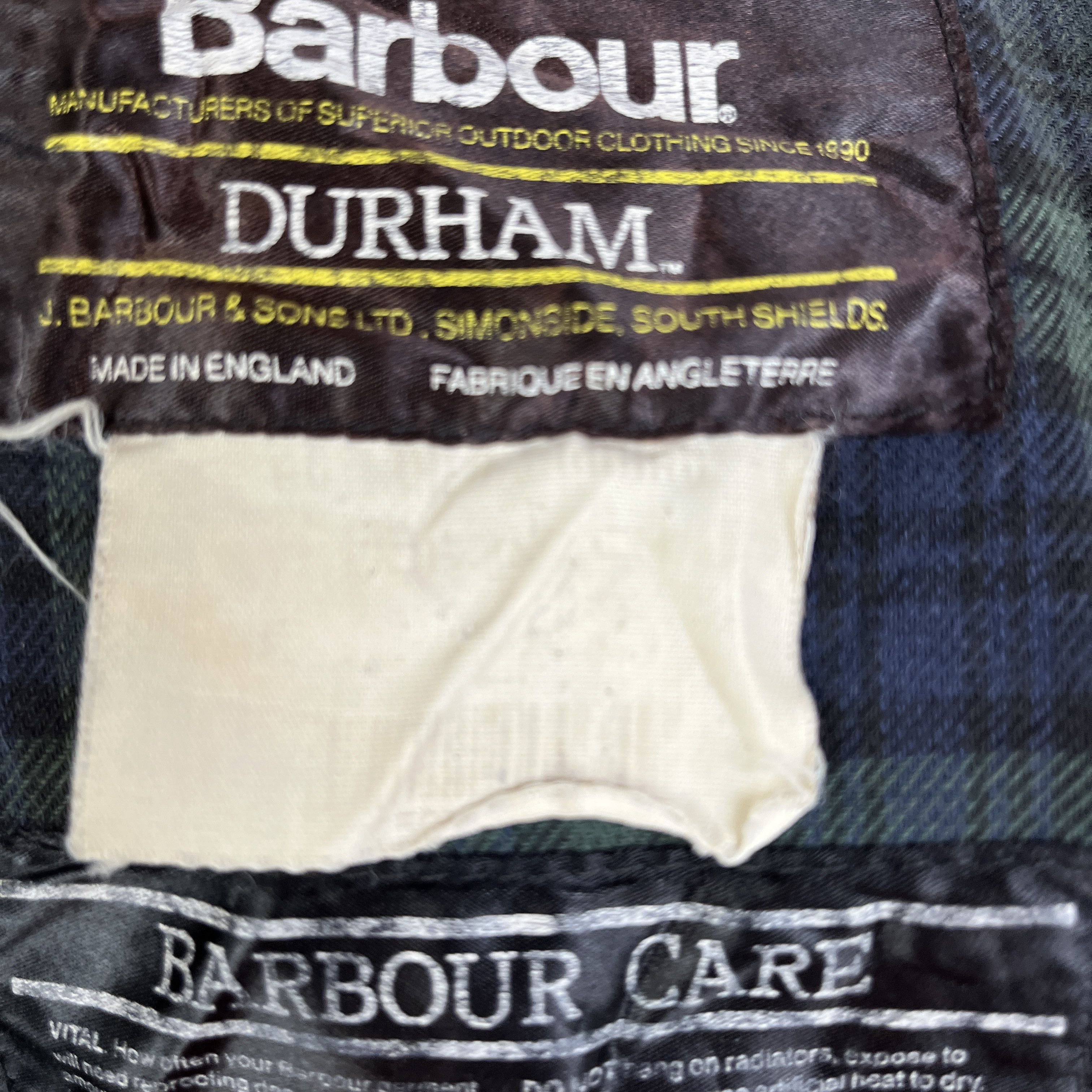 Barbour Parka Barbour Kaki Durham Model – Taglia M Size US M / EU 48-50 / 2 - 12 Thumbnail