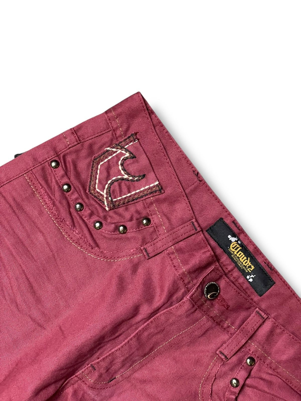 Japanese Brand × Vintage Vintage CLOUD72 Denim Embroidered Jeans (92) Size US 35 - 9 Thumbnail