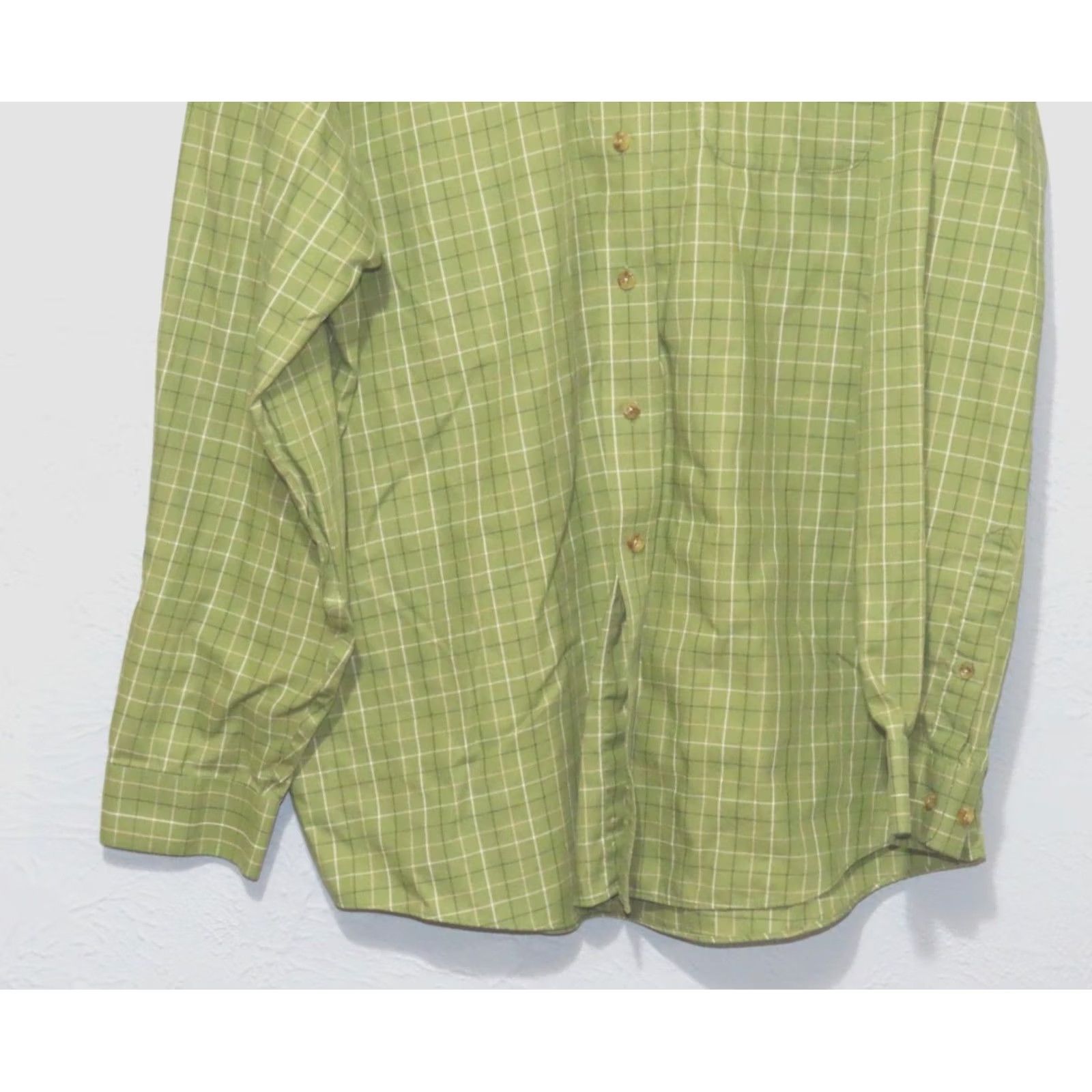 Vintage LL Bean Shirt Men 2XL Regular Green Gingham Check Long Sleeve Button-Down Wrinkle-Resistant Knit Cotton Casual Workwear MPN 0-KHH5 Size US XXL / EU 58 / 5 - 2 Thumbnail