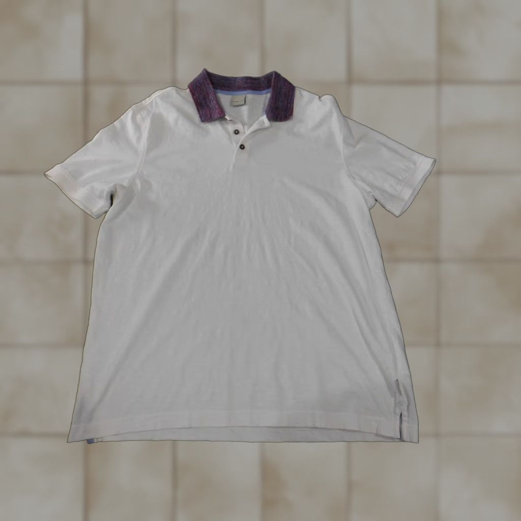 Bugatti Bugatti Polo Shirt XL White Mens Stretch Knit City Classic Casual Button-Down Collar-Short Sleeve Size US XL / EU 56 / 4 - 1 Thumbnail