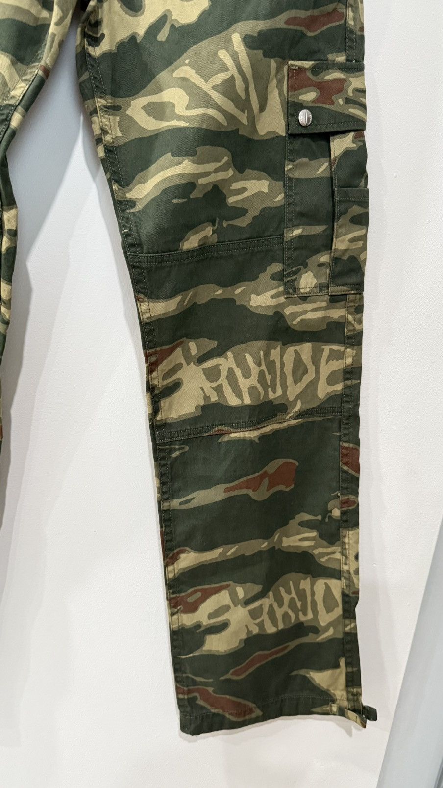 Rhude Rhude Tiger Camo Cargo Pant 'Green' - FW23PA21320 Size S NWT Size US 30 / EU 46 - 7 Thumbnail